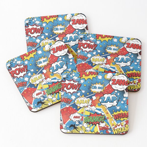 Item preview, Retro Comic Pop Explosion Pattern designed and sold by jumpercat.