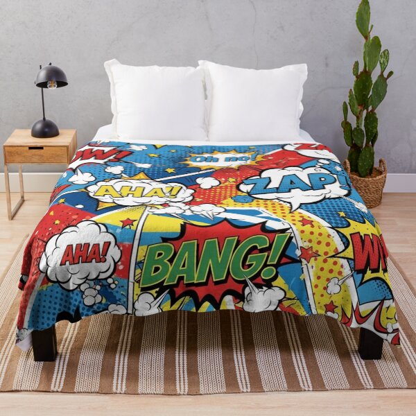 Item preview, Retro Comic Pop Explosion Pattern designed and sold by jumpercat.