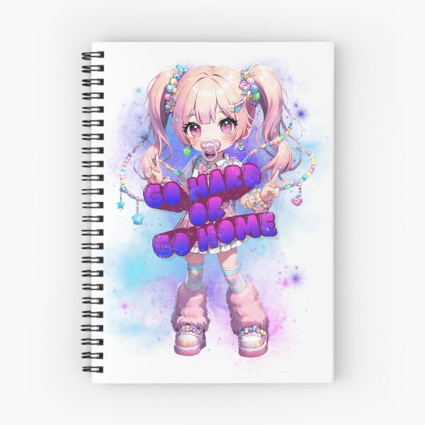 Item preview, GO HARD OR GO HOME - Chibi Rave Girl Edition designed and sold by SoftWearAdeptus.