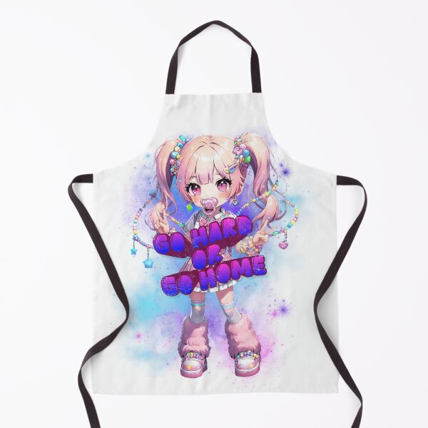 Item preview, GO HARD OR GO HOME - Chibi Rave Girl Edition designed and sold by SoftWearAdeptus.