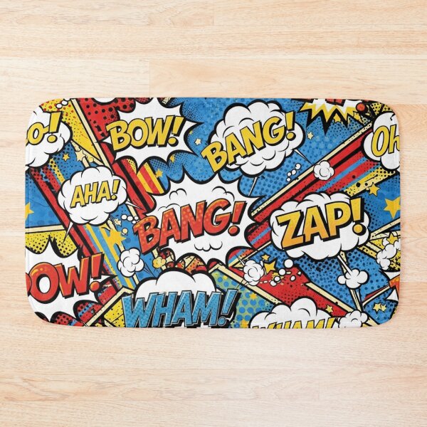 Item preview, Pop Art Action Words Seamless Design designed and sold by jumpercat.