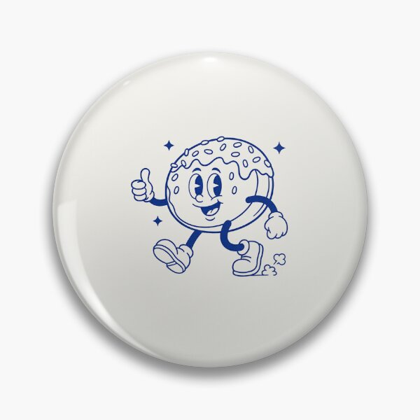 Artikelvorschau, Laufender Donut – Vintage-Cartoonfigur – Retro-Bäckereimaskottchen entworfen und verkauft von HoopeStylee.