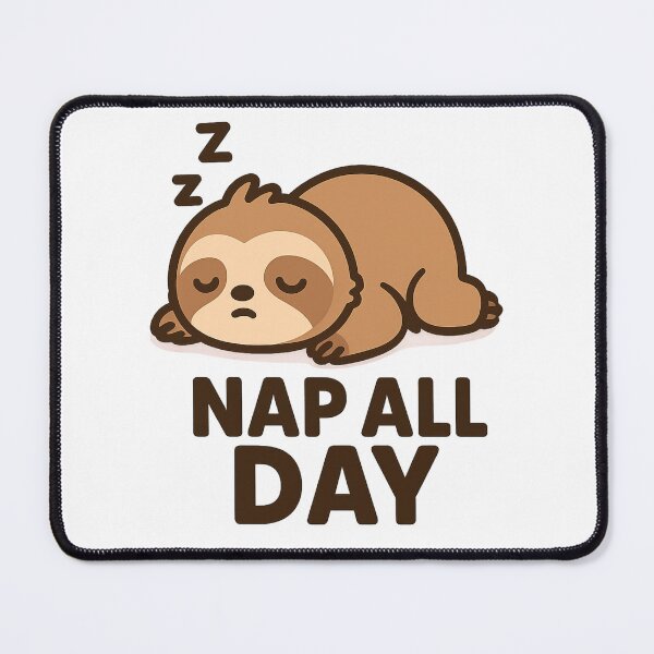 Item preview, Nap All Day – Sleepy Cute Sloth designed and sold by VibeLab_Art.