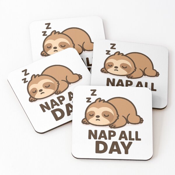 Item preview, Nap All Day – Sleepy Cute Sloth designed and sold by VibeLab_Art.
