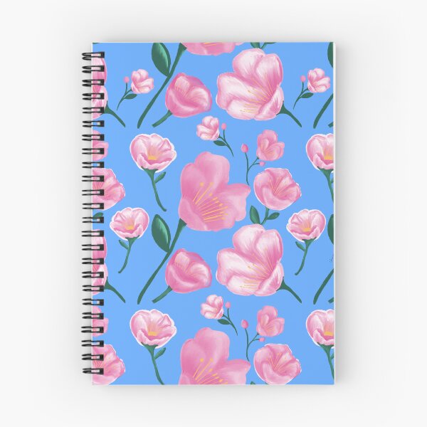 Item preview, Sapphire Milk Blue and Pink Aesthetic Floral Pattern designed and sold by giulyz.
