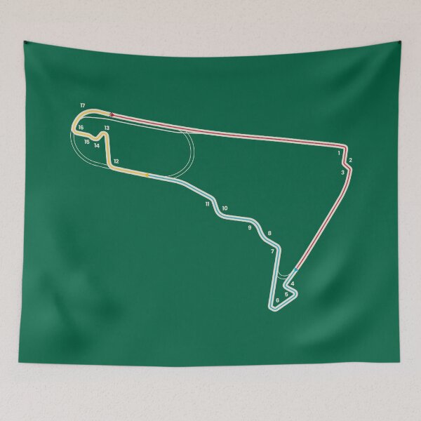 Item preview, Mexico City Circuit Motorsport Map designed and sold by archetype prints.