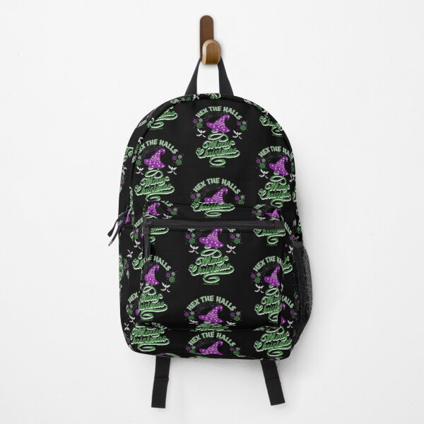 Item preview, Hex the Halls Witchy Christmas Tree | Purple Witch Hat Holiday Art by CarmaQuanTarot designed and sold by CarmaQuanTarot.