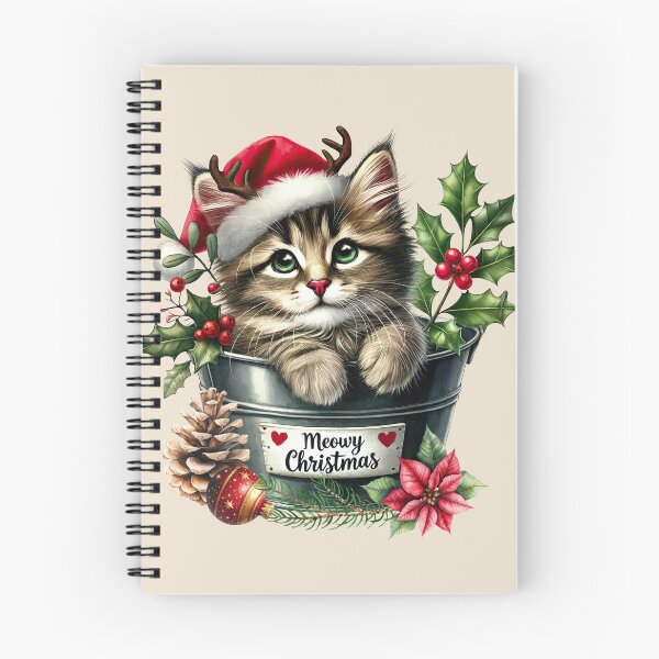 Item preview, Meowy Christmas Kitty in a Bucket designed and sold by Eclectic Monkey.