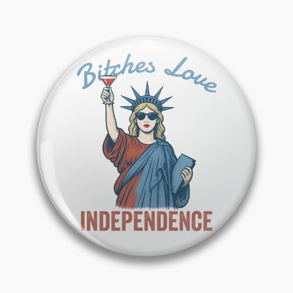 Artikelvorschau, „Bitches Love Independence“ – Lustiges Merchandise zum 4. Juli und zur Freiheitsstatue entworfen und verkauft von DynamicDesign.