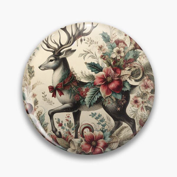 Item preview, Boho Vintage Christmas Reindeer designed and sold by Eclectic Monkey.