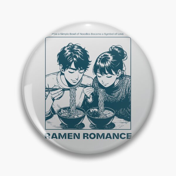 Item preview, Ramen Romance - Anime Couple Eating Noodles | Japanese Manga Food Art designed and sold by XanaduHills.
