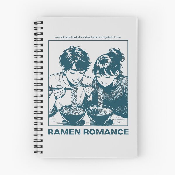 Item preview, Ramen Romance - Anime Couple Eating Noodles | Japanese Manga Food Art designed and sold by XanaduHills.