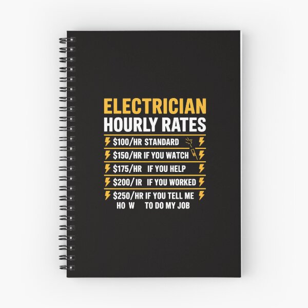 Item preview, Electrician Hourly Rates designed and sold by TewonLake.
