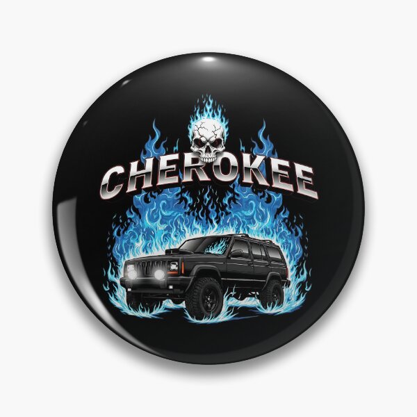 Item preview, Flaming Cherokee XJ Shirt, Skull 4x4 SUV Tee designed and sold by Off-Road-Zone.