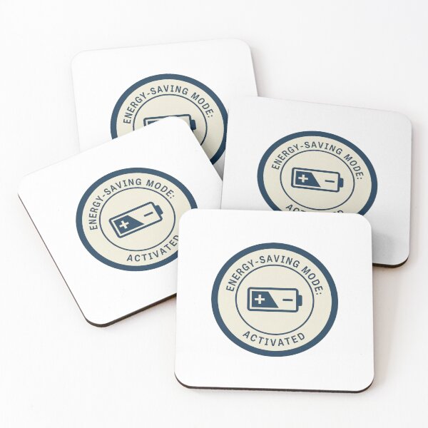 Item preview, Energy-Saving Mode Activated Funny Sloth Vintage Battery Badge designed and sold by PRINTED ..