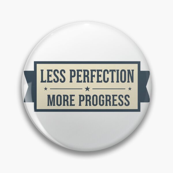 Item preview, Less Perfection More Progress Motivational Quote Vintage Banner designed and sold by PRINTED ..