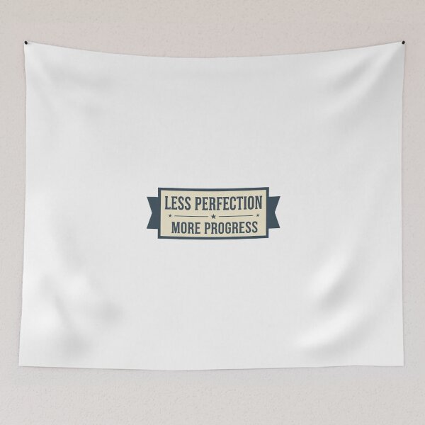 Item preview, Less Perfection More Progress Motivational Quote Vintage Banner designed and sold by PRINTED ..