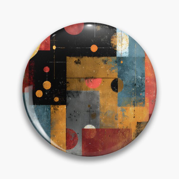 Item preview, Layered Geometric Circles and Rectangles in Vibrant Abstract designed and sold by daila70.