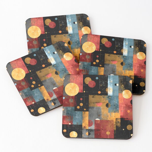 Item preview, Layered Geometric Circles and Rectangles in Vibrant Abstract designed and sold by daila70.
