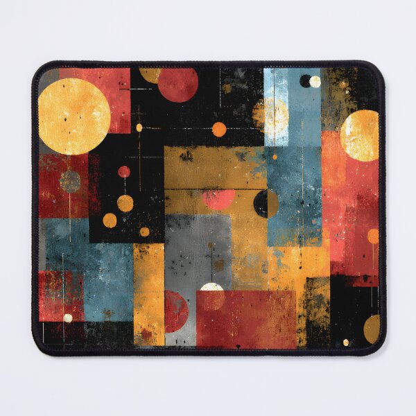 Item preview, Layered Geometric Circles and Rectangles in Vibrant Abstract designed and sold by daila70.