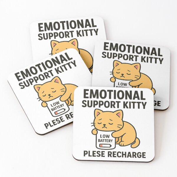 Item preview, Emotional Support Kitty – Please Recharge designed and sold by VibeLab_Art.
