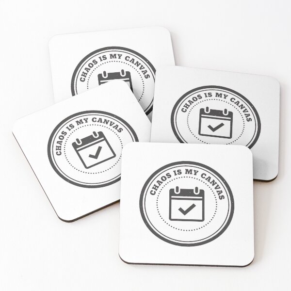 Item preview, Chaos is My Canvas Vintage Minimalist Planner Calendar Badge designed and sold by PRINTED ..