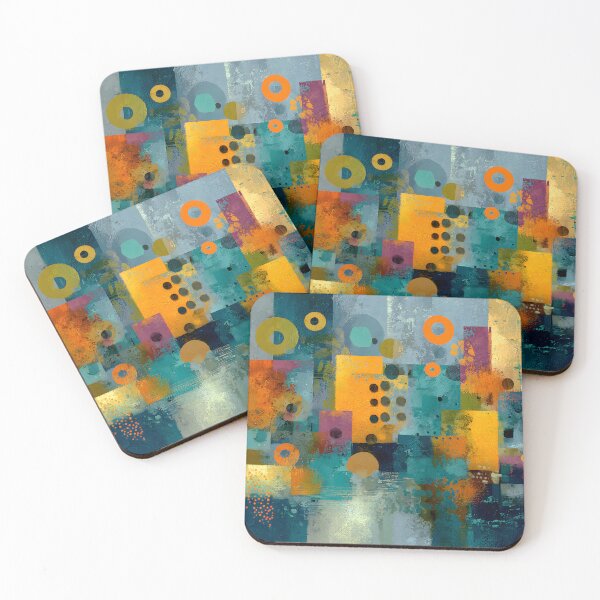 Item preview, Rhythmic Geometric Circles and Squares in Vibrant Abstract designed and sold by daila70.