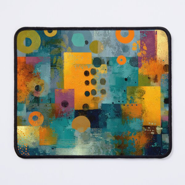Item preview, Rhythmic Geometric Circles and Squares in Vibrant Abstract designed and sold by daila70.