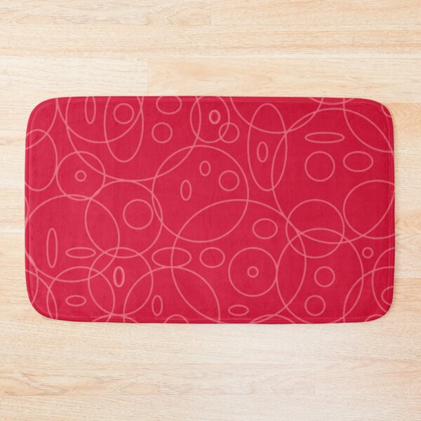 Item preview, A pattern of simple circles of various sizes on a crimson-red background designed and sold by Cherevan.