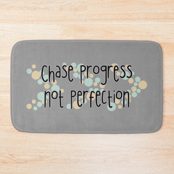Item preview, Chase Progress Not Perfection – Motivational Quote Mug & Accessories designed and sold by YD Designs.