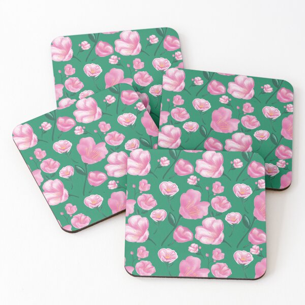 Item preview, Garden Glossy Green Aesthetic Floral Pattern designed and sold by giulyz.