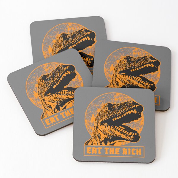 Item preview, EAT THE RICH. STENCIL ORANGE/BLACK. designed and sold by 5hertz.