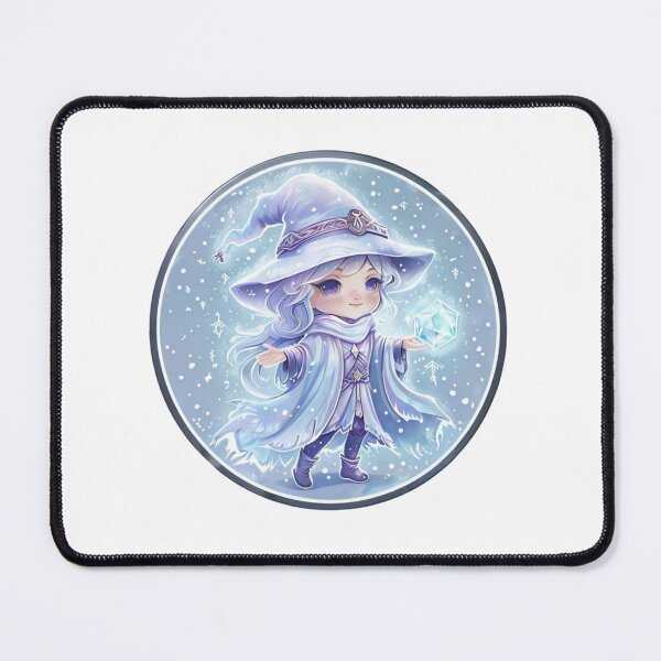 Item preview, Snow Witch Sorceress – Xmas Gift Badge designed and sold by Imaginarium of Chaos falcon88 .