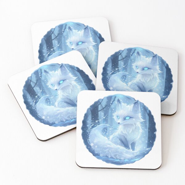 Item preview, Frost Spirit Fox – Xmas Gift Sticker designed and sold by Imaginarium of Chaos falcon88 .