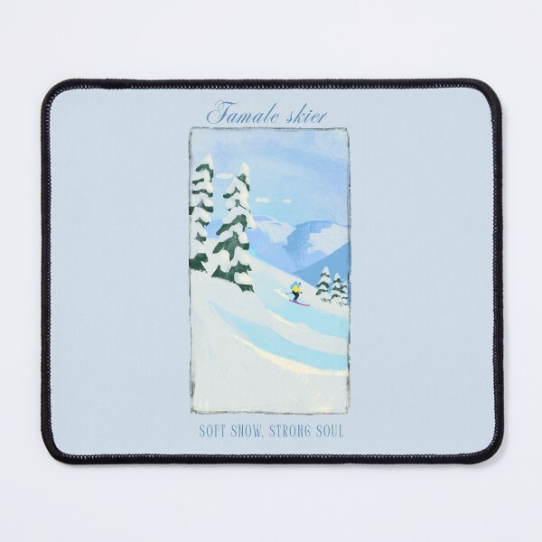 Item preview, Famale Skier Soft Snow, Strong Soul Essential T-Shirt designed and sold by SunflakeStudio.