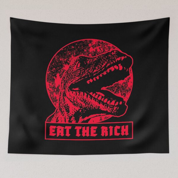 Item preview, EAT THE RICH. STENCIL RED/BLACK. designed and sold by 5hertz.