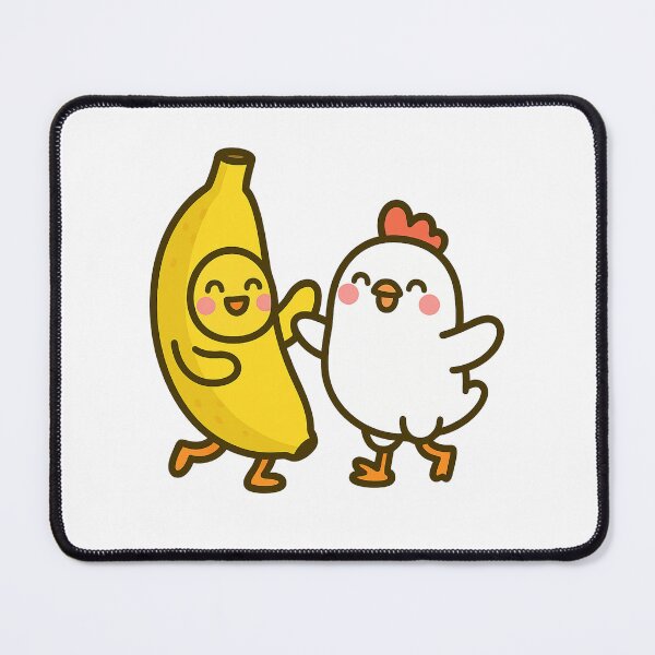 Item preview, Dancing Chicken and Banana — Cute Kawaii Friends designed and sold by MforMontessori.