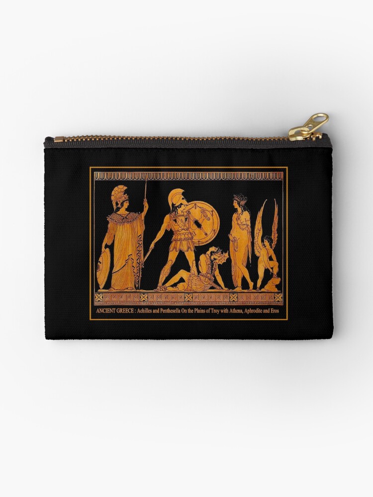 Thumbnail 1 of 4, Zipper Pouch, GREECE : Ancient God and Goddess Frieze Print designed and sold by posterbobs.