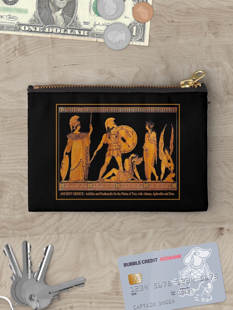Thumbnail 3 of 4, Zipper Pouch, GREECE : Ancient God and Goddess Frieze Print designed and sold by posterbobs.