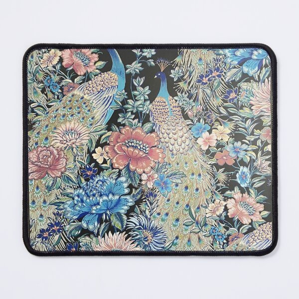 Aperçu de l'œuvre Paons et fleurs créée et vendue par Patricia-Slade-Designs.