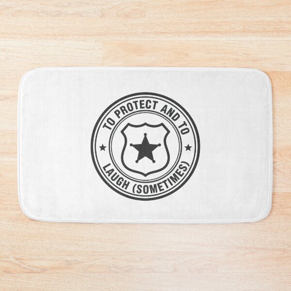 Item preview, Police Officer To Protect and To Laugh Funny Sheriff Badge Vintage Gift designed and sold by PRINTED ..