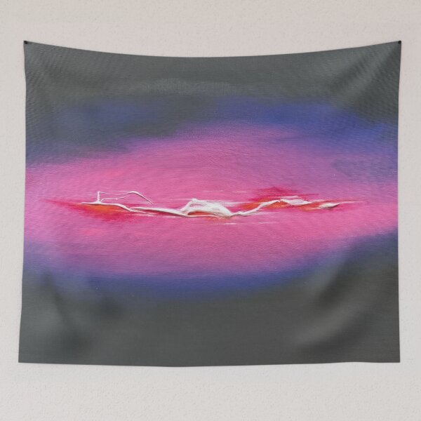 Item preview, Montaña nevada - Pintura acrílica abstracta decorativa designed and sold by YD Designs.