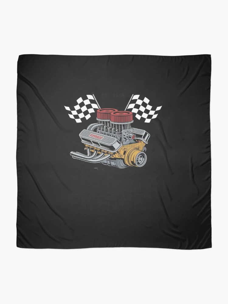 Thumbnail 2 of 3, Scarf, Drag Racing Car Engine Mechanics Motor Racing designed and sold by RustsyMin.