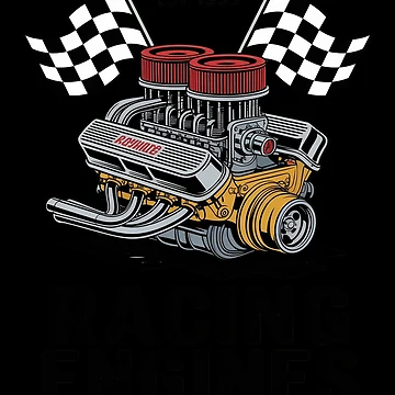 Artwork thumbnail, Drag Racing Car Engine Mechanics Motor Racing by RustsyMin
