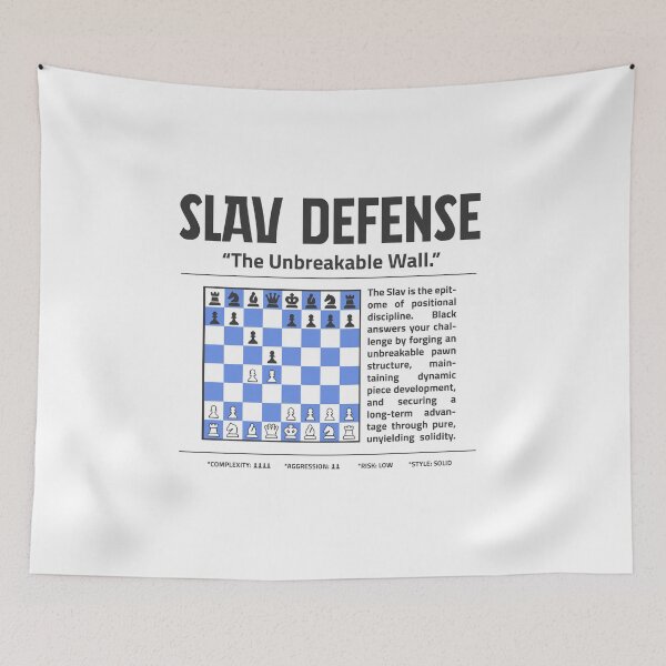 Item preview, SLAV DEFENSE Chess T-Shirt | The Unbreakable Wall. designed and sold by Sorcend.