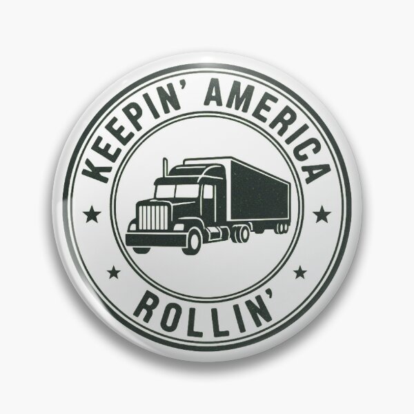 Item preview, Trucker Keepin America Rollin Vintage Truck Driver Badge Gift designed and sold by PRINTED ..