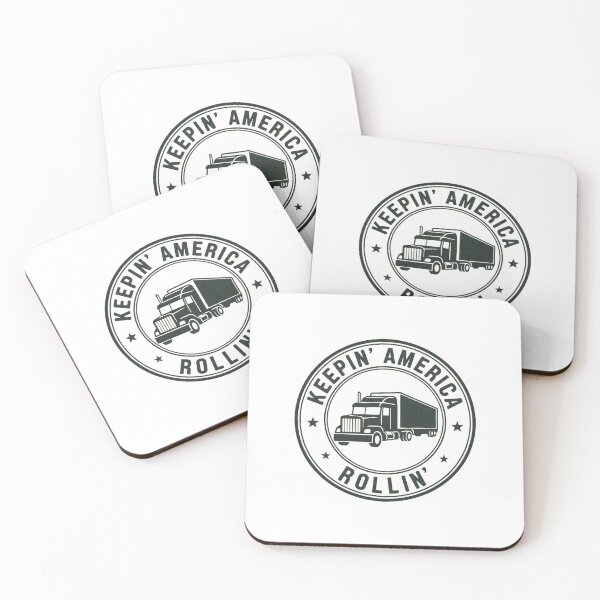 Item preview, Trucker Keepin America Rollin Vintage Truck Driver Badge Gift designed and sold by PRINTED ..