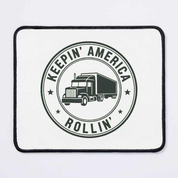 Item preview, Trucker Keepin America Rollin Vintage Truck Driver Badge Gift designed and sold by PRINTED ..