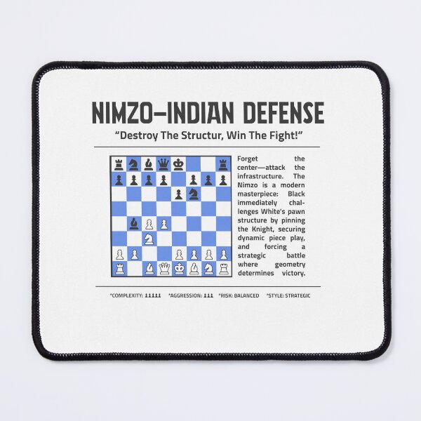 Item preview, NIMZO-INDIAN DEFENSE Chess T-Shirt | Destroy The Structure. designed and sold by Sorcend.