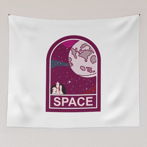 Item preview, Space Chess Silhouette – Cosmic Purple Design designed and sold by ByAurafy.